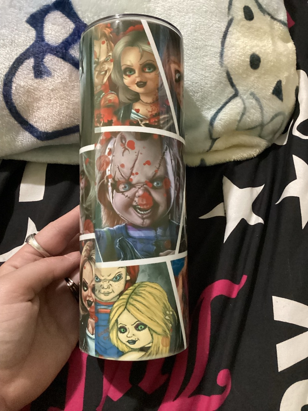 Horror Character Party tumbler-chucky and Tiffany